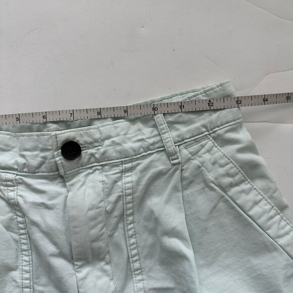 Everlane Womens Tourist Shorts Ice Green Organic Cotton High-Waisted Bermuda 0 - Picture 4 of 11